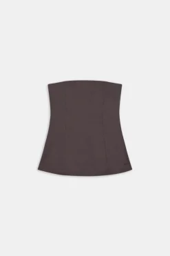 TALA Tops|Luxe Linens*Heavyweight Linen Longline Strapless Top -