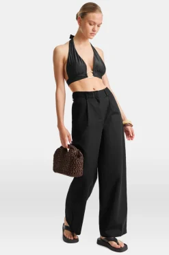 TALA Trousers|Luxe Linens*Heavyweight Linen Tailored Wide Leg Trousers -