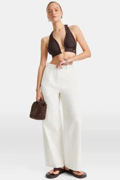 TALA Trousers|Luxe Linens*Heavyweight Linen Tailored Wide Leg Trousers -
