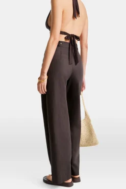 TALA Trousers|Luxe Linens*Heavyweight Linen Tailored Wide Leg Trousers -