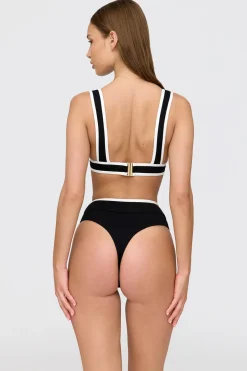 TALA Swimwear*Kos Contrast Trim High Waisted Cheeky Bikini Brief -