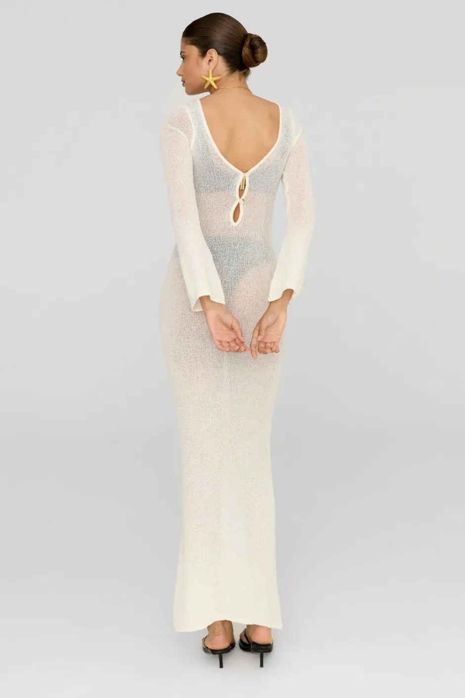 TALA Knitwear|Dresses*La Sirena Multiway Resort Knit Maxi Dress - Coconut Milk