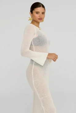 TALA Knitwear|Dresses*La Sirena Multiway Resort Knit Maxi Dress - Coconut Milk