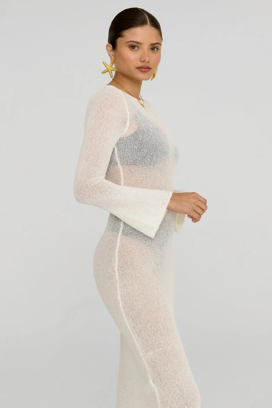 TALA Knitwear|Dresses*La Sirena Multiway Resort Knit Maxi Dress - Coconut Milk