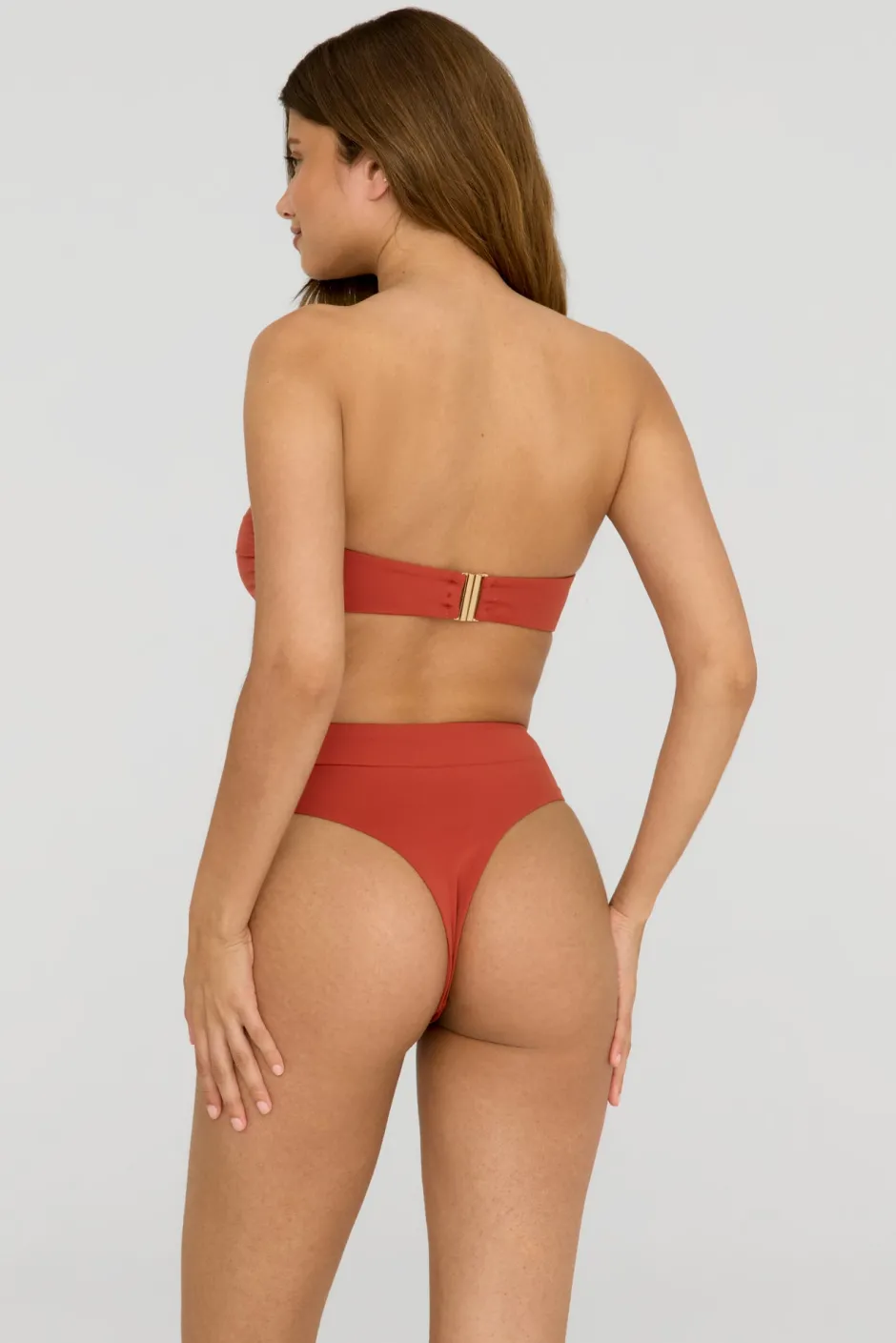 TALA Swimwear*Marnie Multiway Bandeau Ring Bikini Top - Rust