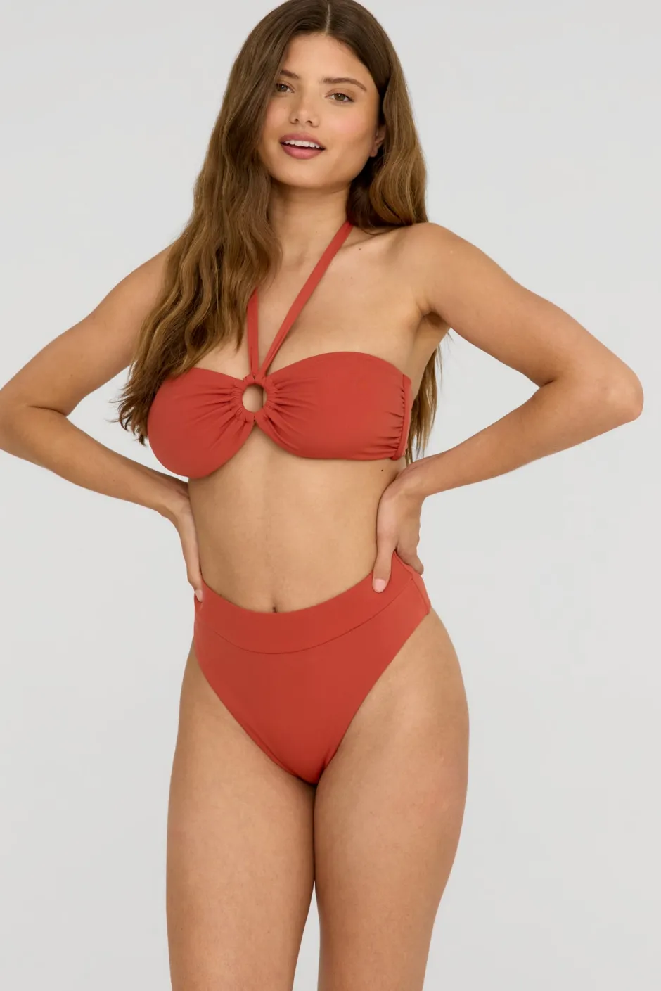 TALA Swimwear*Marnie Multiway Bandeau Ring Bikini Top - Rust