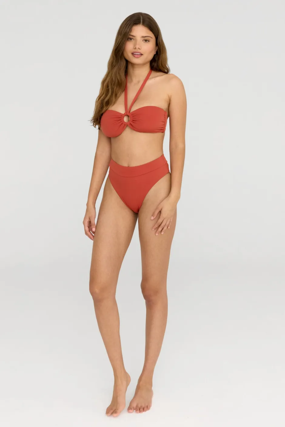 TALA Swimwear*Marnie Multiway Bandeau Ring Bikini Top - Rust