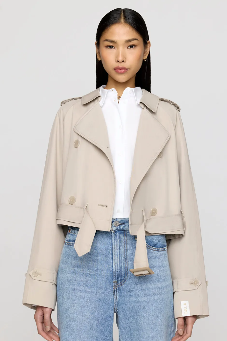 TALA Coffee Dates|Coats / Jackets*Multiway Belted Trench Coat - Truffle