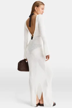 TALA Knitwear|Dresses*Multiway Gold Ring Long Sleeve Resort Knit Dress -