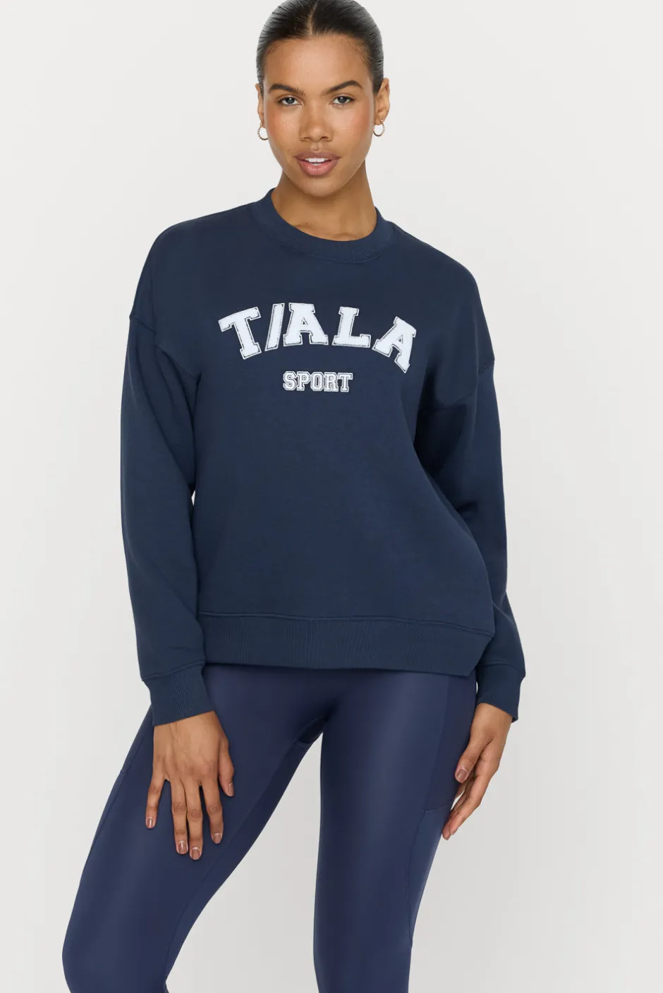 TALA Hoodies / Sweats*Oversized Club Sweatshirt - Navy