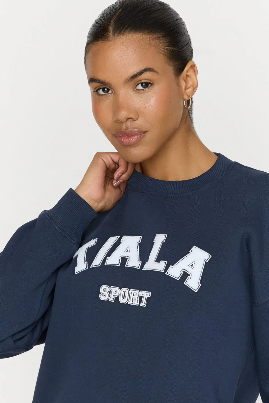TALA Hoodies / Sweats*Oversized Club Sweatshirt - Navy