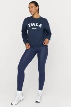 TALA Hoodies / Sweats*Oversized Club Sweatshirt - Navy