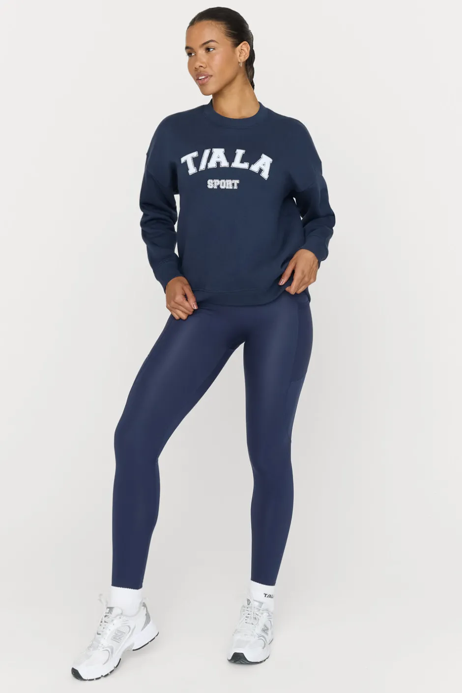 TALA Hoodies / Sweats*Oversized Club Sweatshirt - Navy