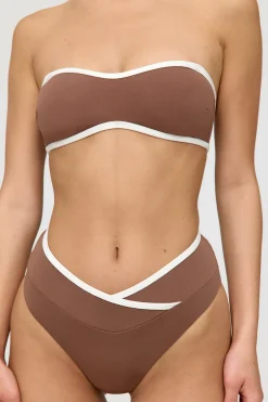 TALA Swimwear*Palma Contrast Trim Wrap Waist Bikini Brief -