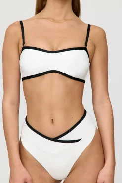 TALA The Bridal Edit|Swimwear*Palma Contrast Trim Wrap Waist Bikini Brief -