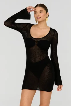 TALA Knitwear|Dresses*Pearl Multiway Resort Knit Mini Dress - Shadow