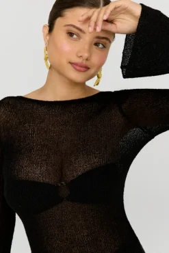 TALA Knitwear|Dresses*Pearl Multiway Resort Knit Mini Dress - Shadow