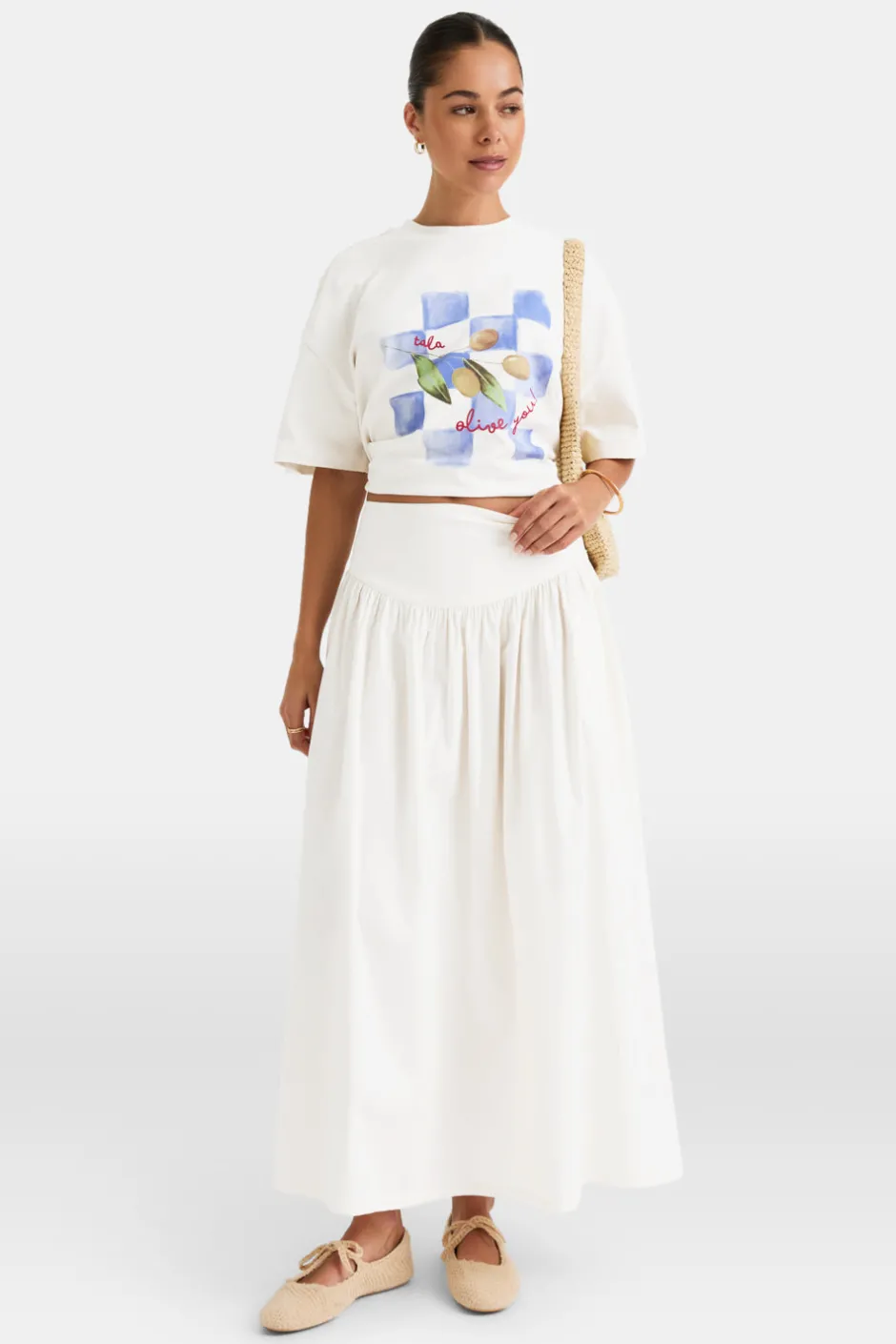 TALA The Bridal Edit*Poplin Maxi Skirt -