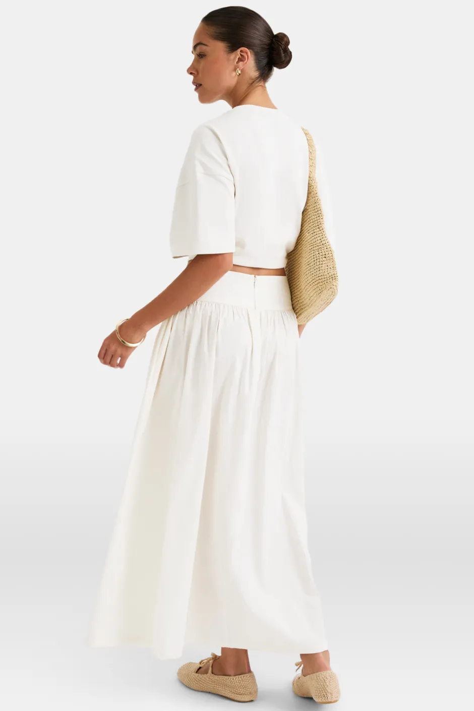 TALA The Bridal Edit*Poplin Maxi Skirt -