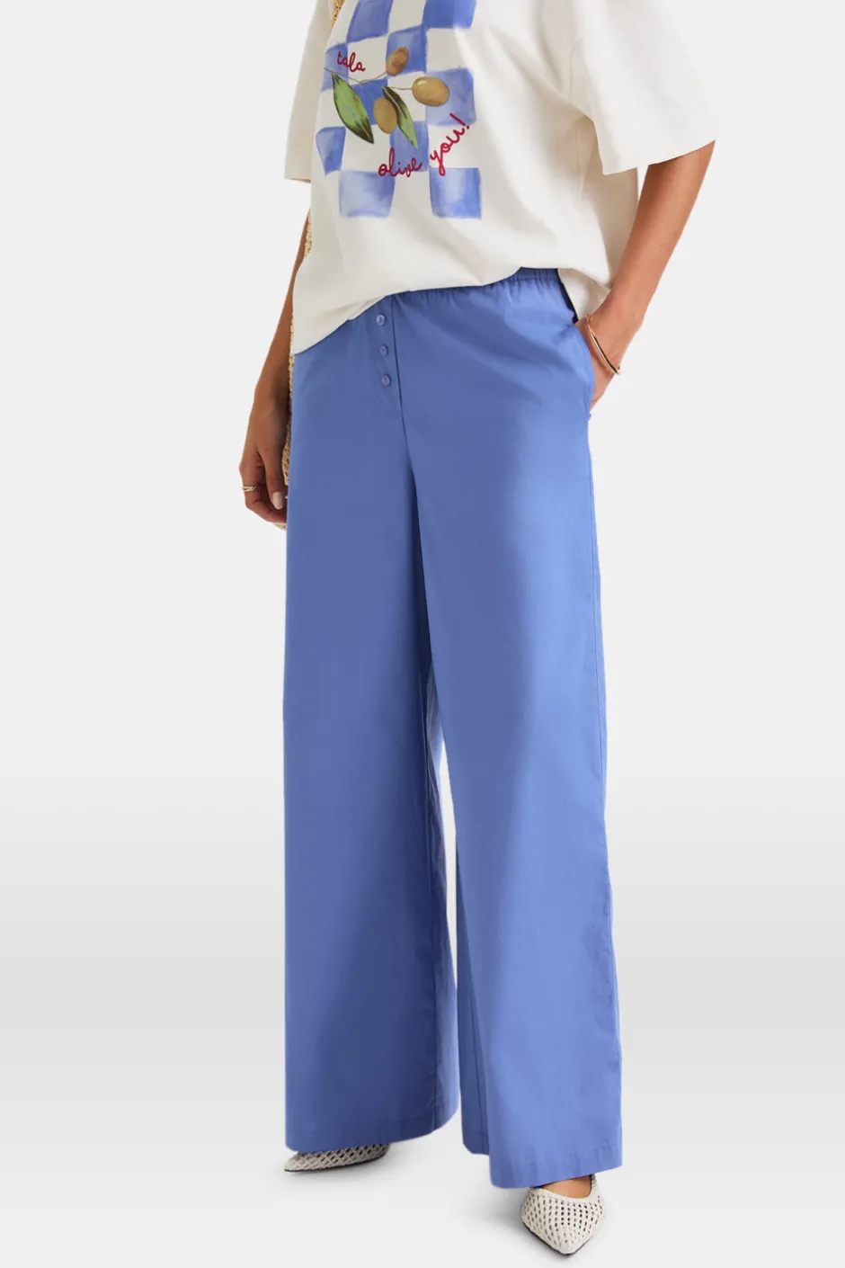 TALA Trousers*Poplin Trouser - Positano