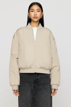 TALA Coffee Dates|Coats / Jackets*Reversible Girlfriend Bomber Jacket - Pebble And Truffle