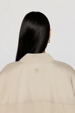TALA Coffee Dates|Coats / Jackets*Reversible Girlfriend Bomber Jacket - Pebble And Truffle