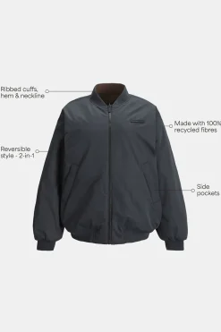 TALA Coffee Dates|Coats / Jackets*Reversible Oversized Bomber Jacket - And Espresso