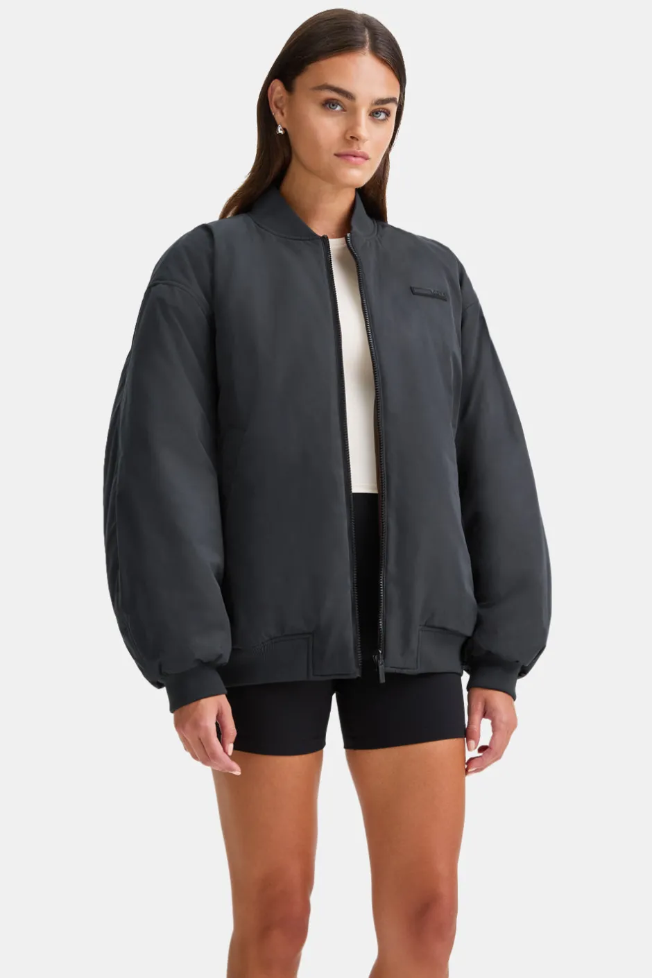 TALA Coffee Dates|Coats / Jackets*Reversible Oversized Bomber Jacket - And Espresso