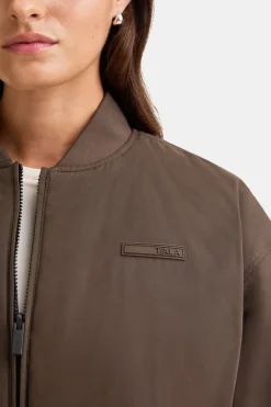 TALA Coffee Dates|Coats / Jackets*Reversible Oversized Bomber Jacket - And Espresso