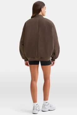TALA Coffee Dates|Coats / Jackets*Reversible Oversized Bomber Jacket - And Espresso