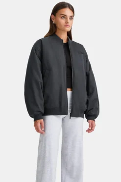 TALA Coffee Dates|Coats / Jackets*Reversible Oversized Bomber Jacket - And Cool Olive