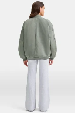 TALA Coffee Dates|Coats / Jackets*Reversible Oversized Bomber Jacket - And Cool Olive