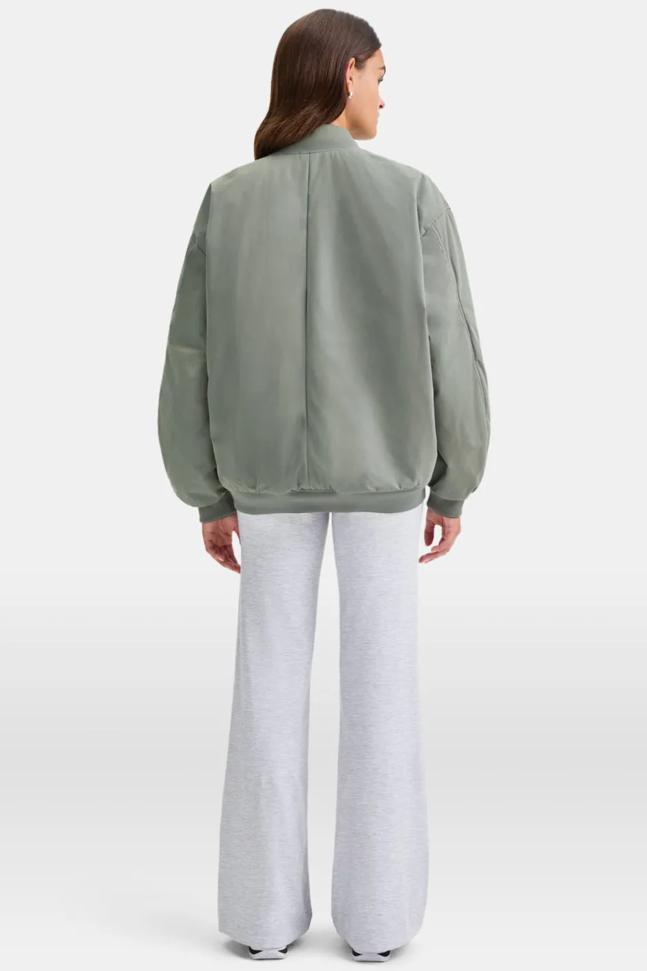 TALA Coffee Dates|Coats / Jackets*Reversible Oversized Bomber Jacket - And Cool Olive
