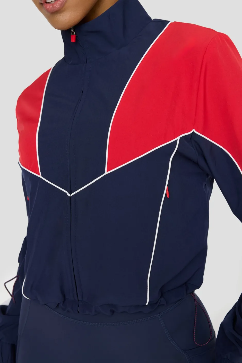 TALA Coats / Jackets*Reversible Woven Track Jacket - Navy And Chilli Red