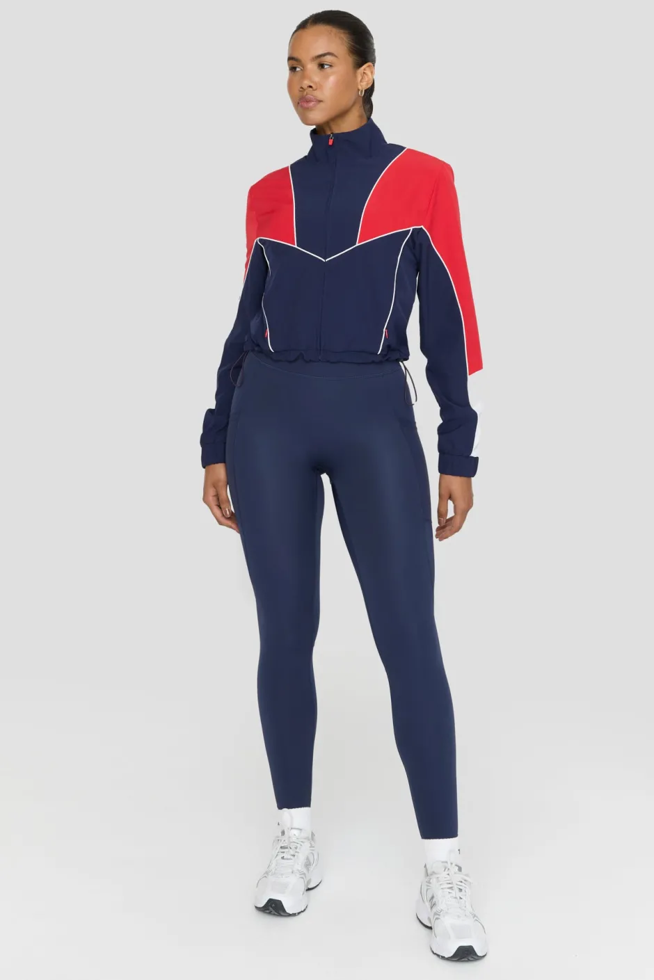 TALA Coats / Jackets*Reversible Woven Track Jacket - Navy And Chilli Red