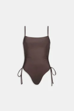 TALA Swimwear*Ruched Adjustable Tie Side Shaping Swimsuit -