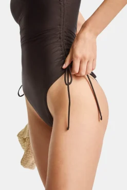 TALA Swimwear*Ruched Adjustable Tie Side Shaping Swimsuit -