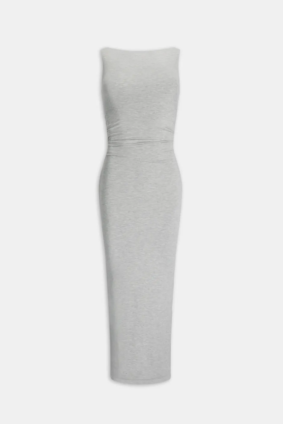 TALA Dresses*365 Ruched Side Boat Neck Maxi Dress - Marl