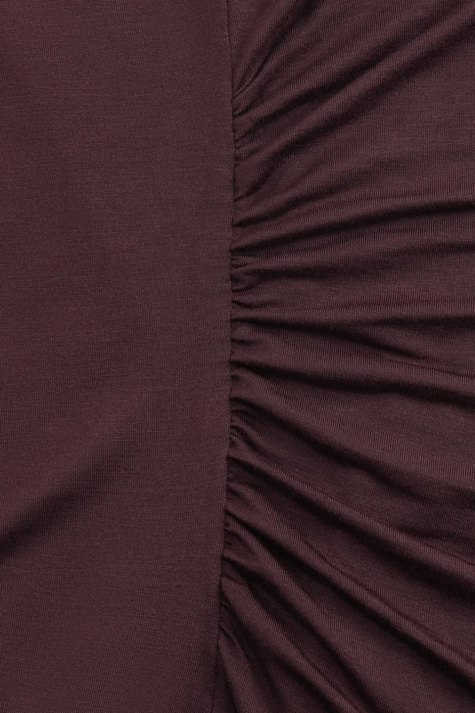 TALA Dresses*365 Ruched Side Boat Neck Maxi Dress - Mulled Wine