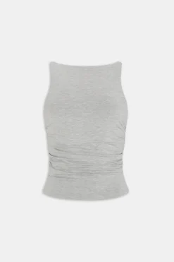 TALA Tops*365 Ruched Side Boat Neck Top -