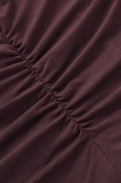 TALA Tops*365 Ruched Side Boat Neck Top -