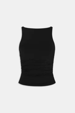 TALA Tops*365 Ruched Side Boat Neck Top -