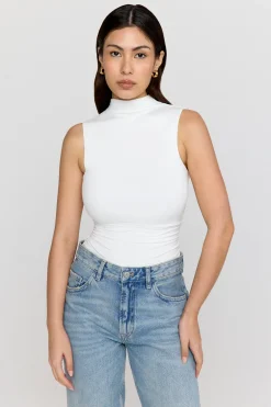 TALA Tops|The Bridal Edit*365 Ruched Side Mock Neck Top -