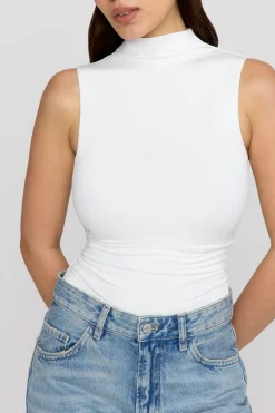 TALA Tops|The Bridal Edit*365 Ruched Side Mock Neck Top -