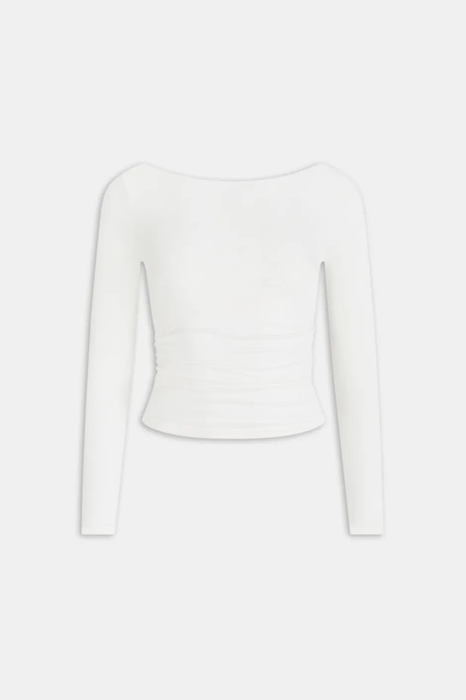 TALA Tops|The Bridal Edit*365 Ruched Side Open Back Long Sleeve Top -