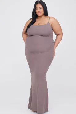 TALA Loungewear|Dresses*365 Sculpting Lounge Cami Maxi Dress - Mocha