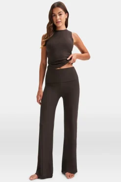TALA Loungewear|Trousers*365 Sculpting Lounge Flared Trousers - Espresso
