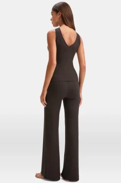 TALA Loungewear|Trousers*365 Sculpting Lounge Flared Trousers - Espresso