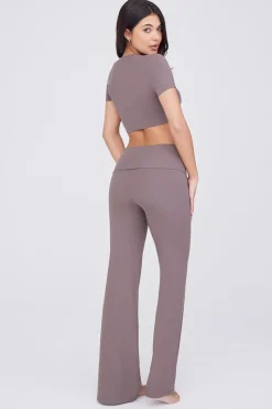 TALA Loungewear|Trousers*365 Sculpting Lounge Flared Trousers - Mocha