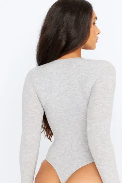 TALA Loungewear|Bodysuits*365 Sculpting Lounge Long Sleeve Bodysuit - Marl